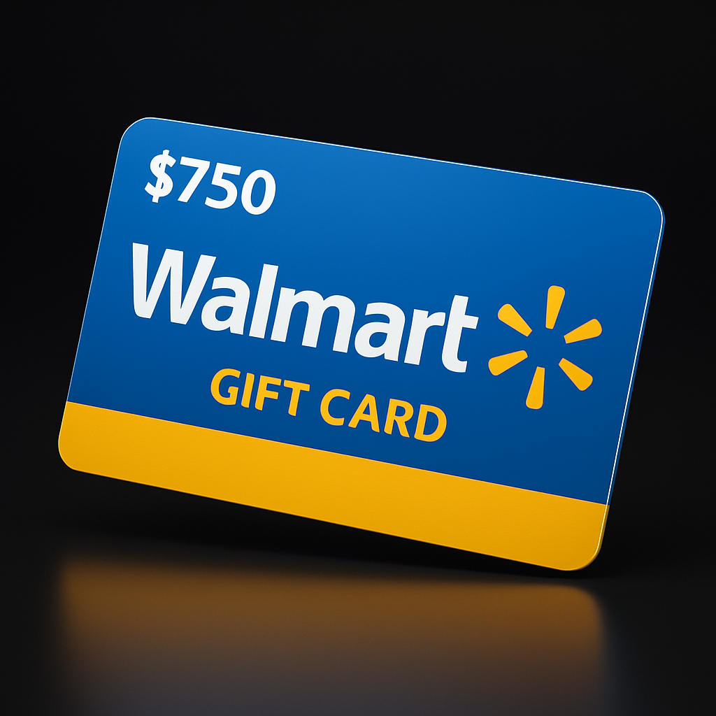$750 Walmart gift card
